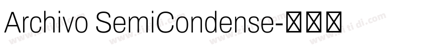 Archivo SemiCondense字体转换